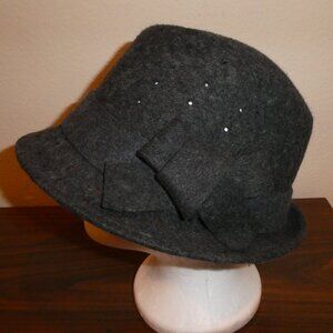 Jessica Simpson Wool Fedora Dark Grey Women’s Hat